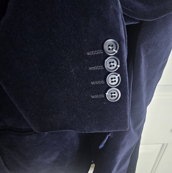 Linea Uomo Men's Velvet Blazer Size 48 Suit Jacket Coat - Picture 5 of 13